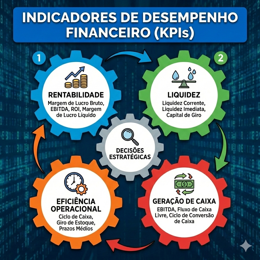 Indicadores de Desempenho Financeiro (KPIs): Como Medir Resultados e Apoiar Decisões Estratégicas nas Empresas Brasileiras