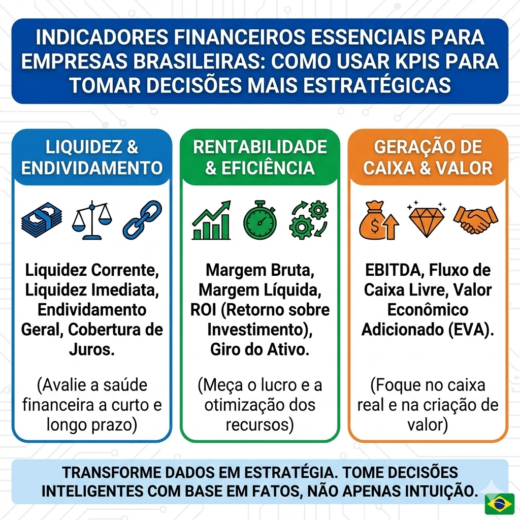 Indicadores Financeiros Essenciais para Empresas Brasileiras: Como Usar KPIs para Tomar Decisões Mais Estratégicas
